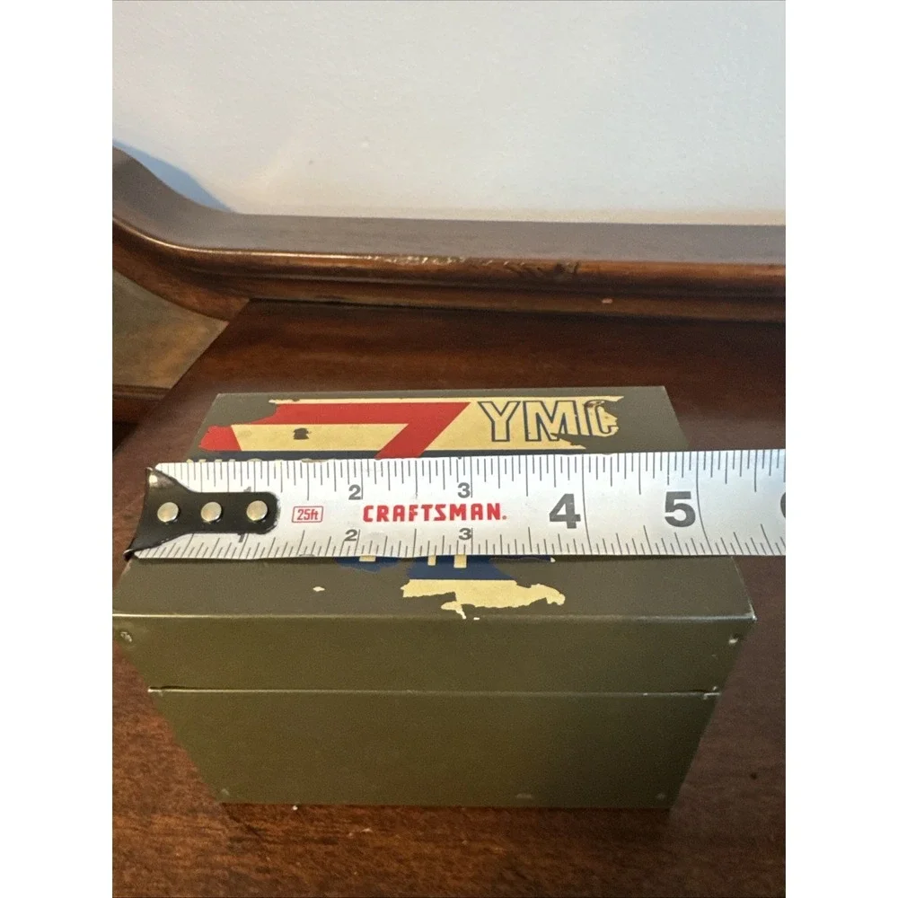 VTG 1858-19?? Chicago YMCA SCHOOLS Chicago, Illinois Metal Storage File Box